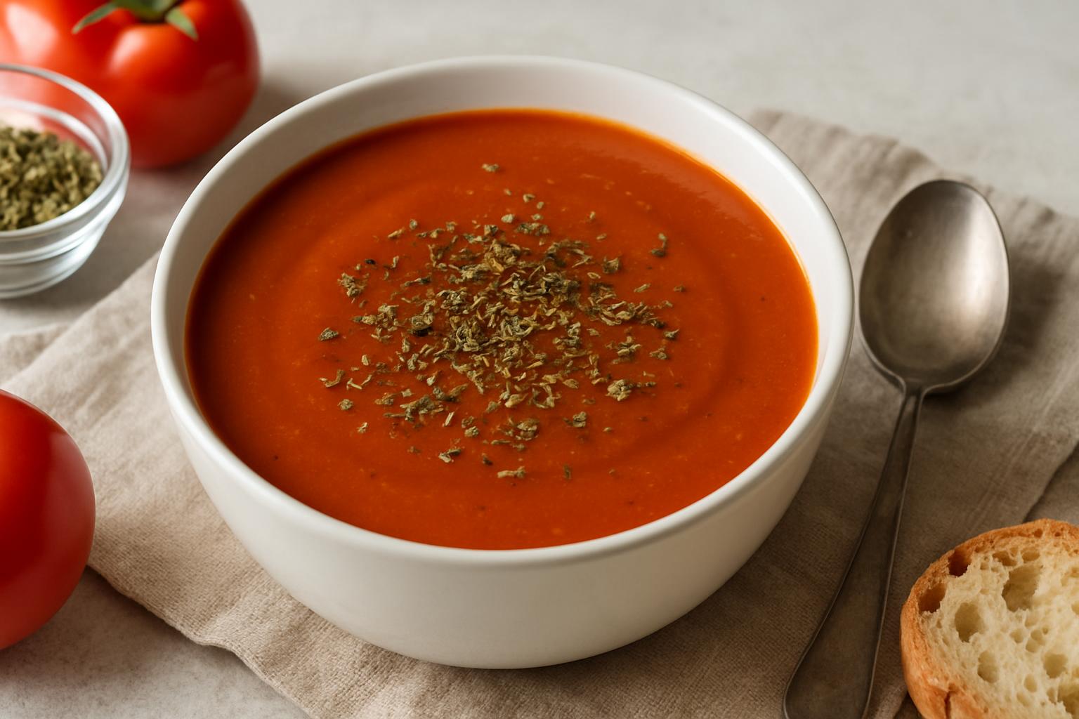 tomatensoep met oregano