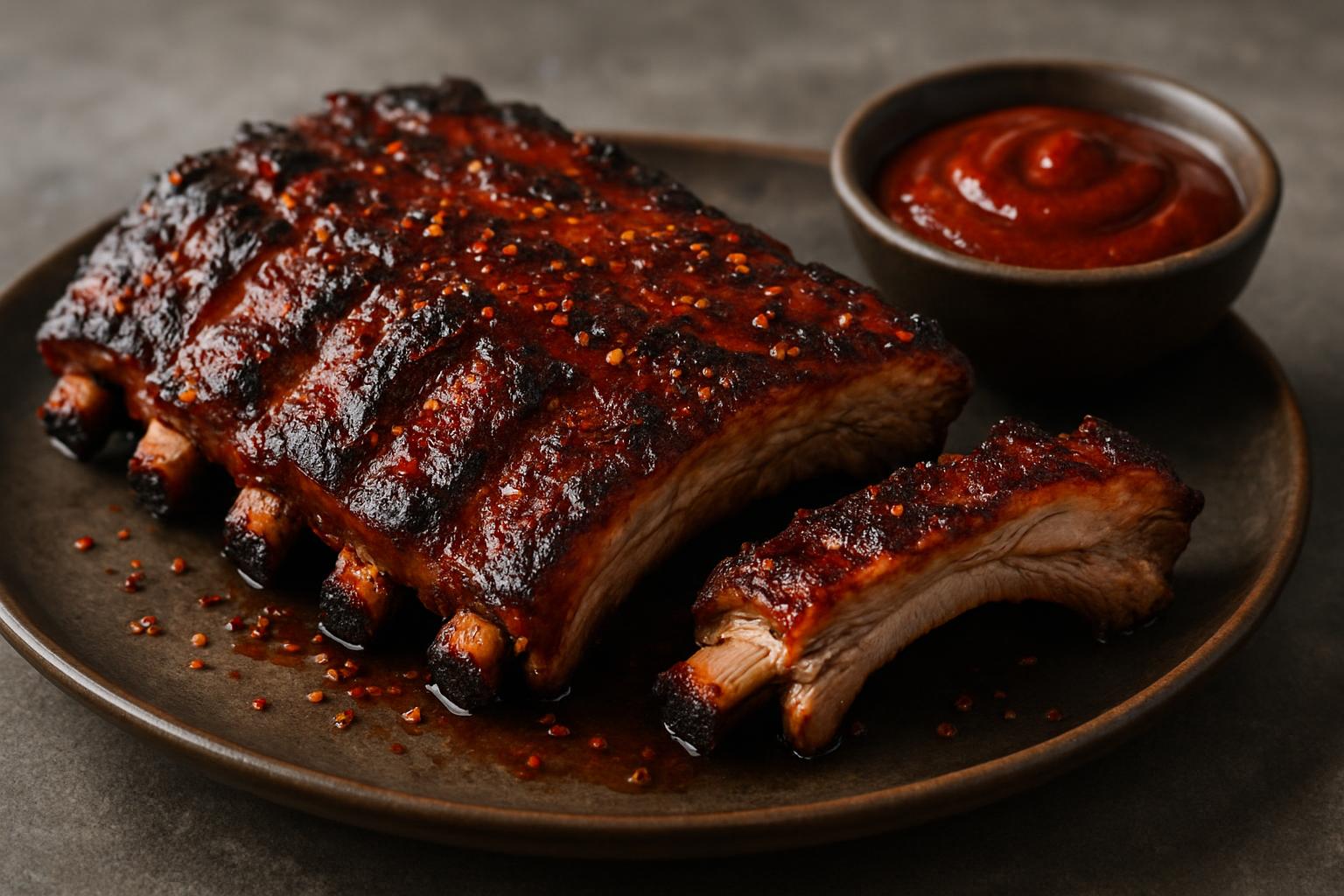 BBQ spareribs pittig